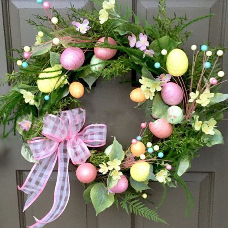 Colorful Easter Rabbit Garlands As Door or Wall Ornaments