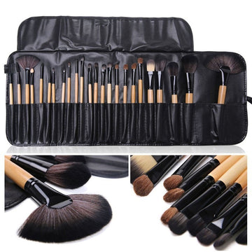 Professional Cosmetics Gift Bag Of  24 pcs Makeup Brush Sets