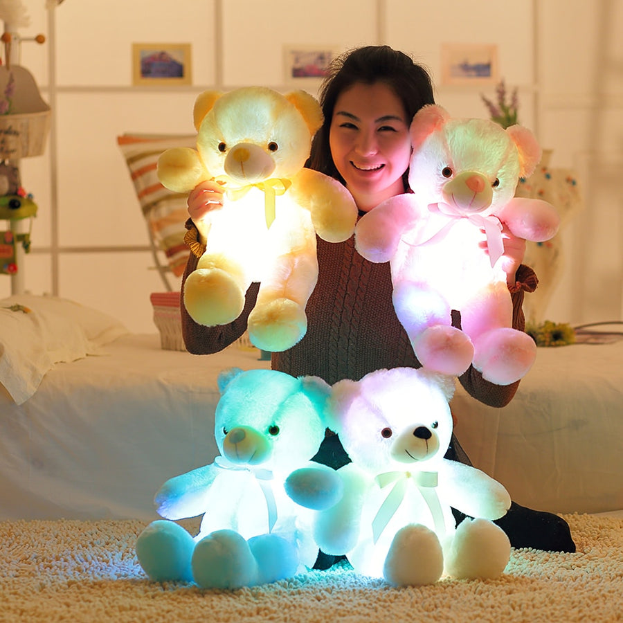 Colorful Illuminated LED Teddy Bear Stuffed Animals