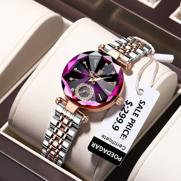 POEDAGAR Top Brand Stainless Steel Waterproof Quartz Luxury Watches For Ladies